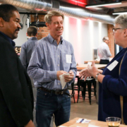 Investors meeting and talking